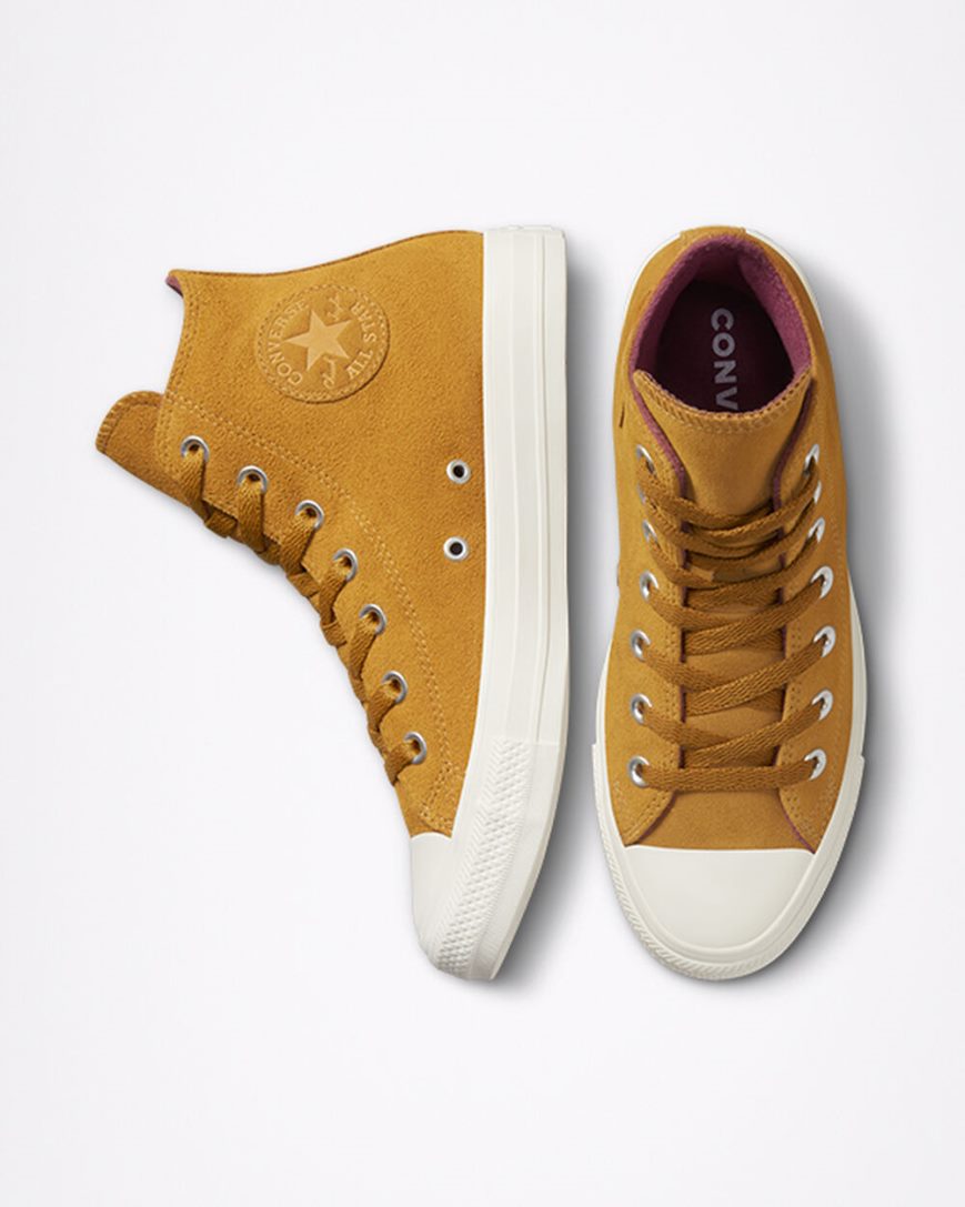 Zapatillas Altas Converse Chuck Taylor All Star Classic Mujer Amarillo | PE 4L05PE